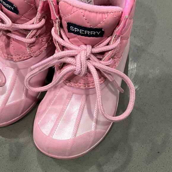 Sperry Kids Light Pink Rain Boots - Picture 8 of 9